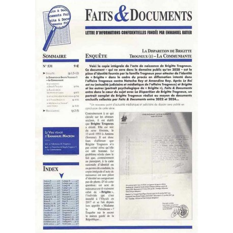 Faits & Documents n°531 - « "Brigitte" et les autres »